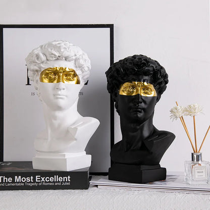 Brehn | Europäische Wohnkultur David Kopf ResinStatuen Statuen Wohnkultur Moderne abstrakte Kunst Büste Skulptur Kunst Skizze Praxis