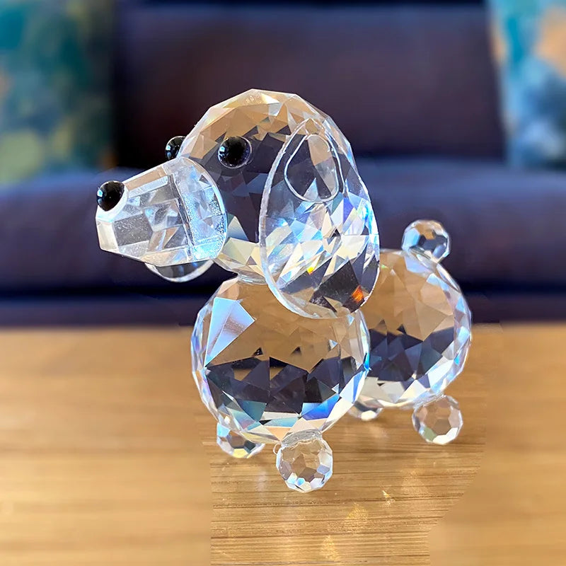 Superniedliche Tierkristallkugelfiguren