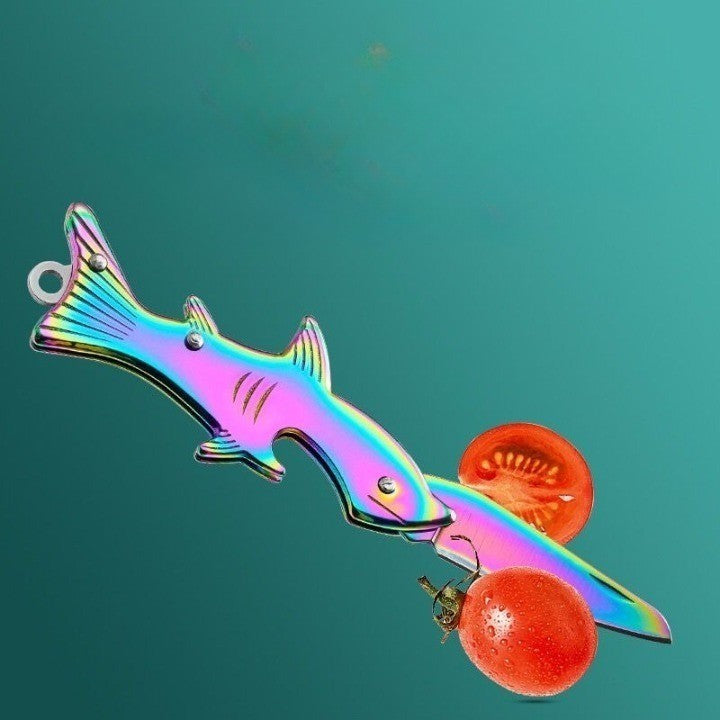 VIvolux | Sharp Shark Multifunktionales Zahnstocher-Messer Schlüsselanhänger