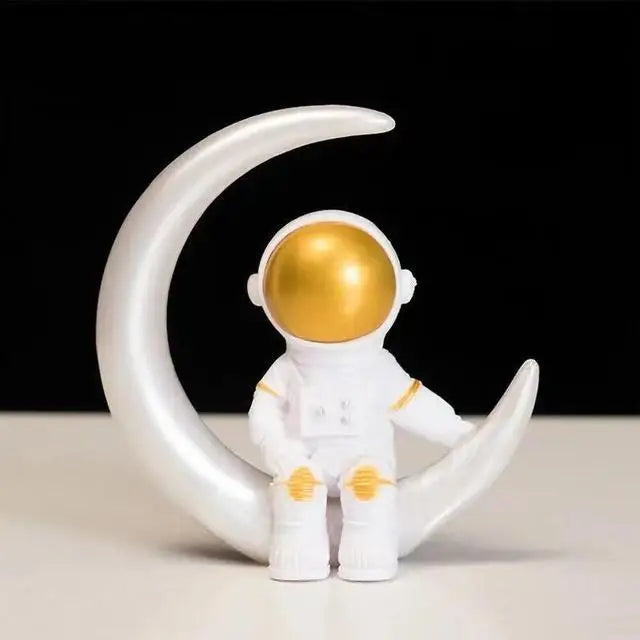 Brehn | Harz-Astronaut-Figur Statue Raumfahrer Skulptur Pädagogisches Spielzeug Schreibtisch-Dekoration Astronaut-Modell Für Kinder Geschenk