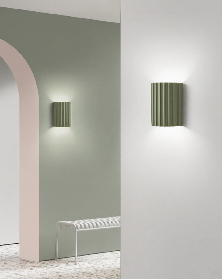 Brehn | Falten Farbe Harz LED Wand Leuchte Lampe