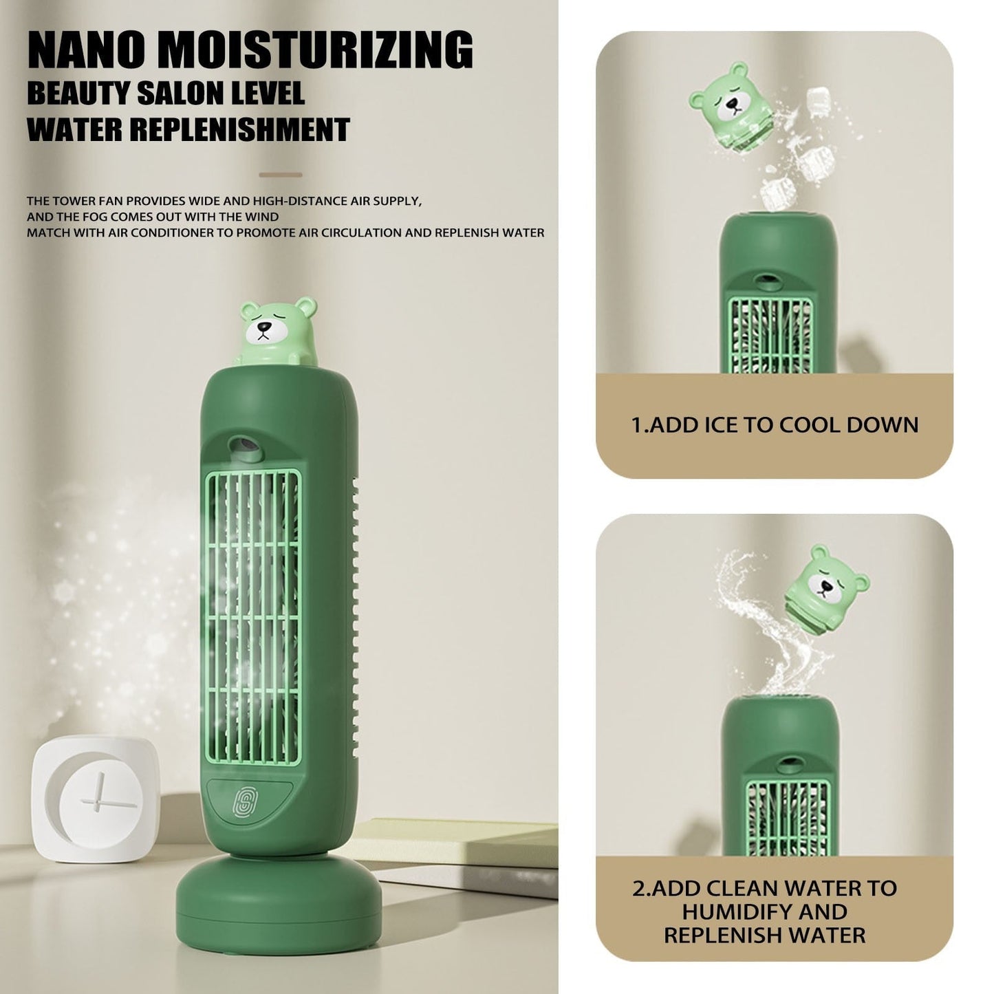 Mini Bear Air Cooler Humidifier Fan | Brehn