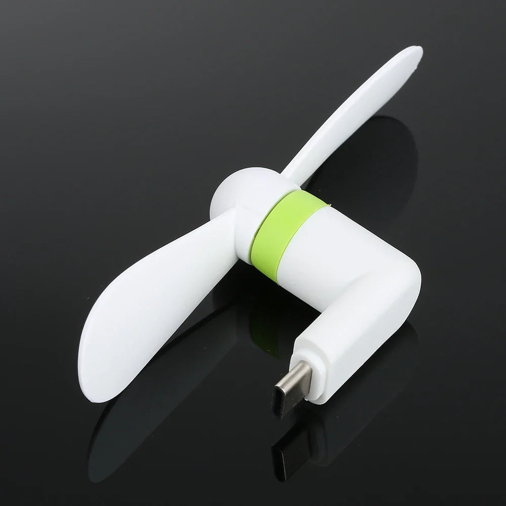 Kreativer Mini tragbarer Micro USB Ventilator - 5V 1W Handy USB Gadget Ventilatoren Tester für Type-C USB-C Kühler Handventilator | Brehn