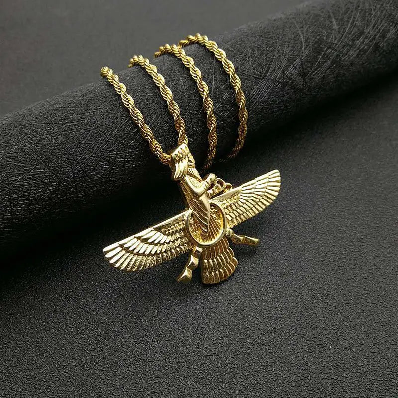 Zoroastrische Faravahar / Ahura Mazda Anhänger-Halsketten