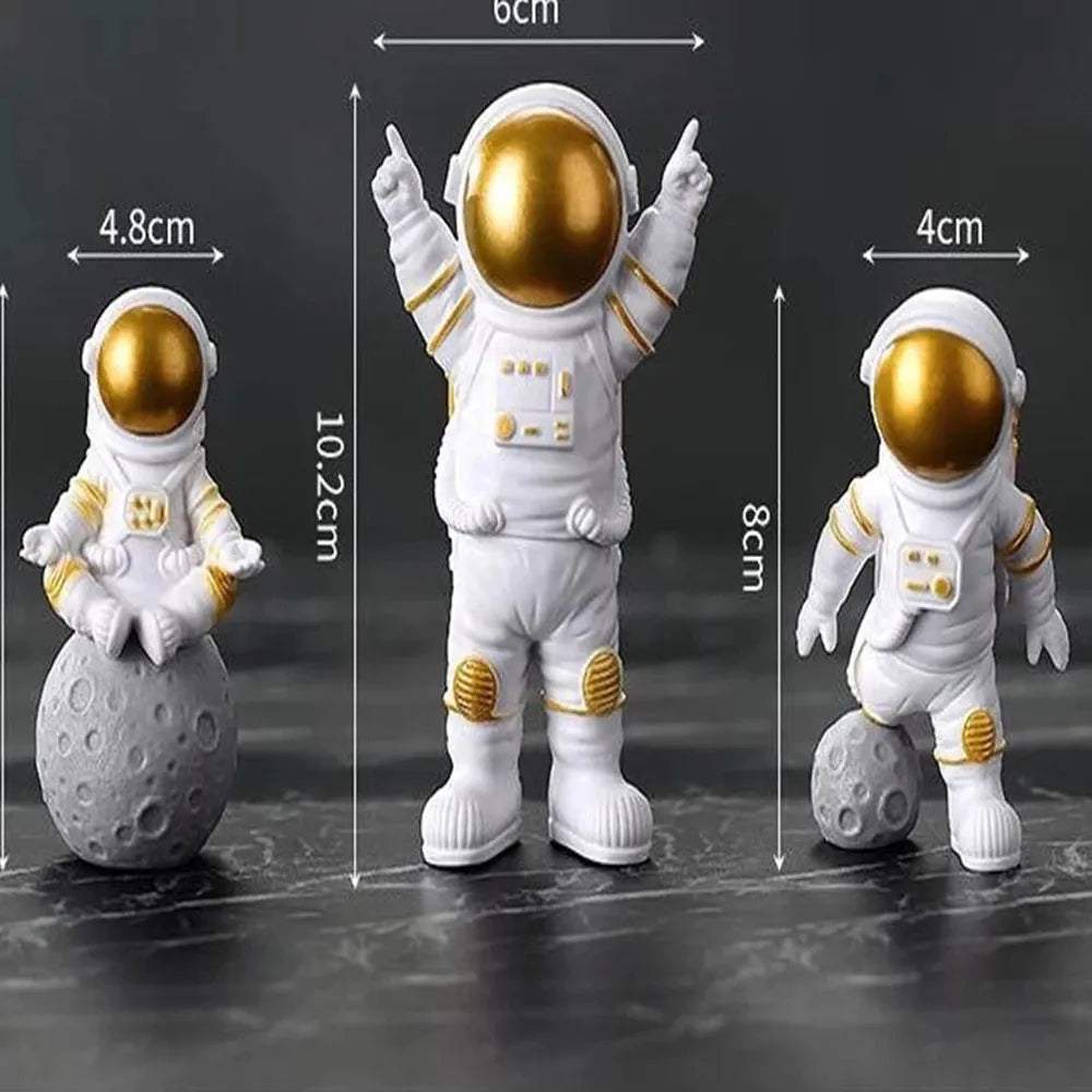 Brehn | Harz-Astronaut-Figur Statue Raumfahrer Skulptur Pädagogisches Spielzeug Schreibtisch-Dekoration Astronaut-Modell Für Kinder Geschenk