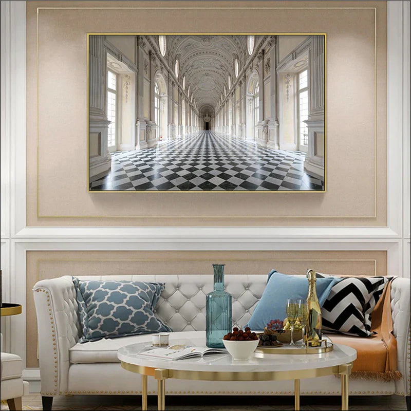 Klassische Architektonische Wandkunst Poster Feine Kunst Leinwanddrucke Inspirierende Atmosphärische Bilder Für Wohnzimmer Zeitgenössische Foyer Kunst Dekor