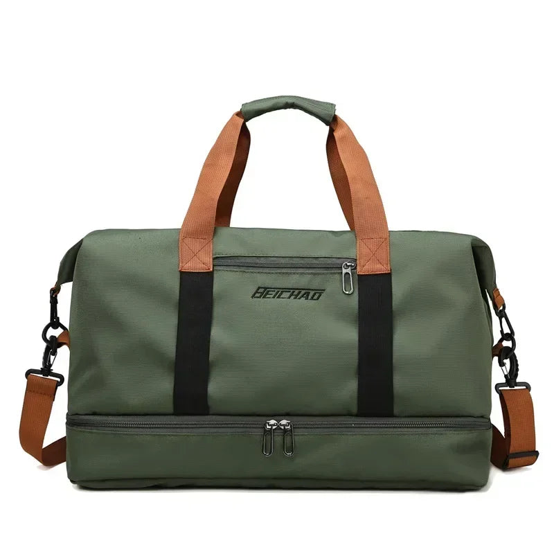 Brehn | VOLARIS Fitness-Reisetasche | Große Kapazität | Trockennass-Trennung | Hand- & Schultertasche für Damen