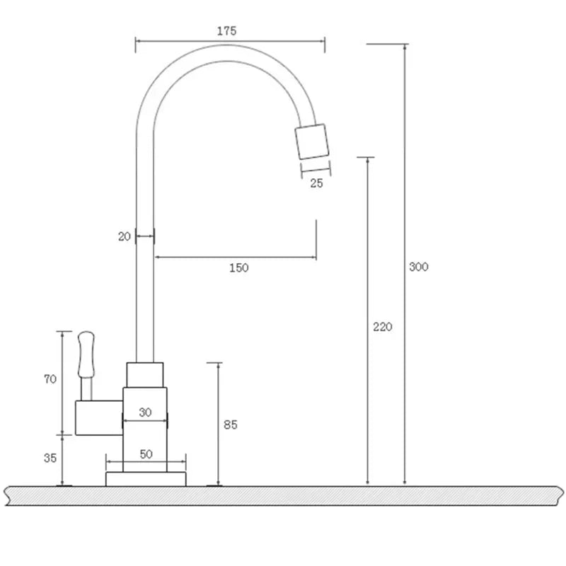 Brehn | Schwanenhals Küchenarmatur - Zeitlose antike Messing Küchenarmatur mit Schwanenhals Design
