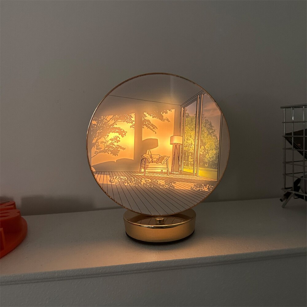Brehn | Kreative Künstlerische Orb Malerei Tischlampe