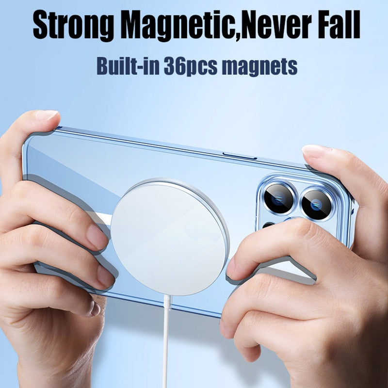 Brehn | Metallstoßstange Aluminium Magnetische Handyhülle