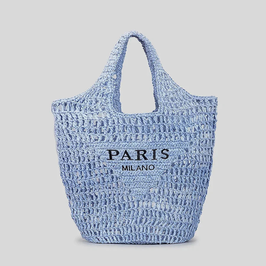 Brehn | Netzstrohstrick-Strandtasche