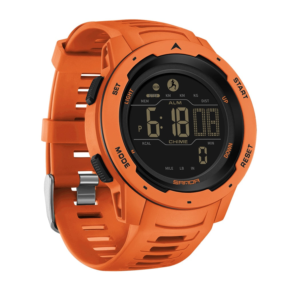 Brehn | Wasserdichte Militär-Schrittzähler Digitaluhr