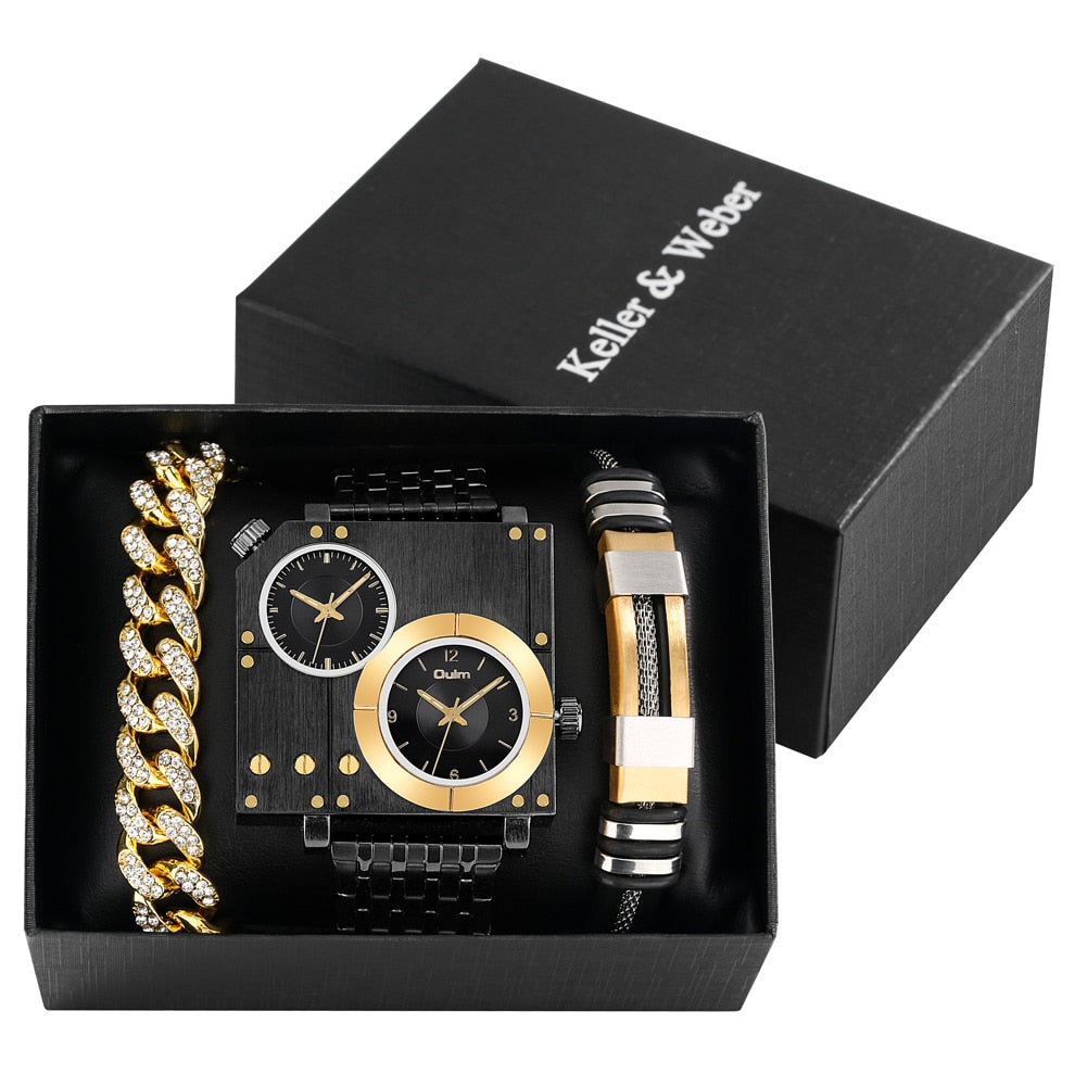 Brehn | Ultimativer Zeitmesser Quadrat Uhr Geschenkset