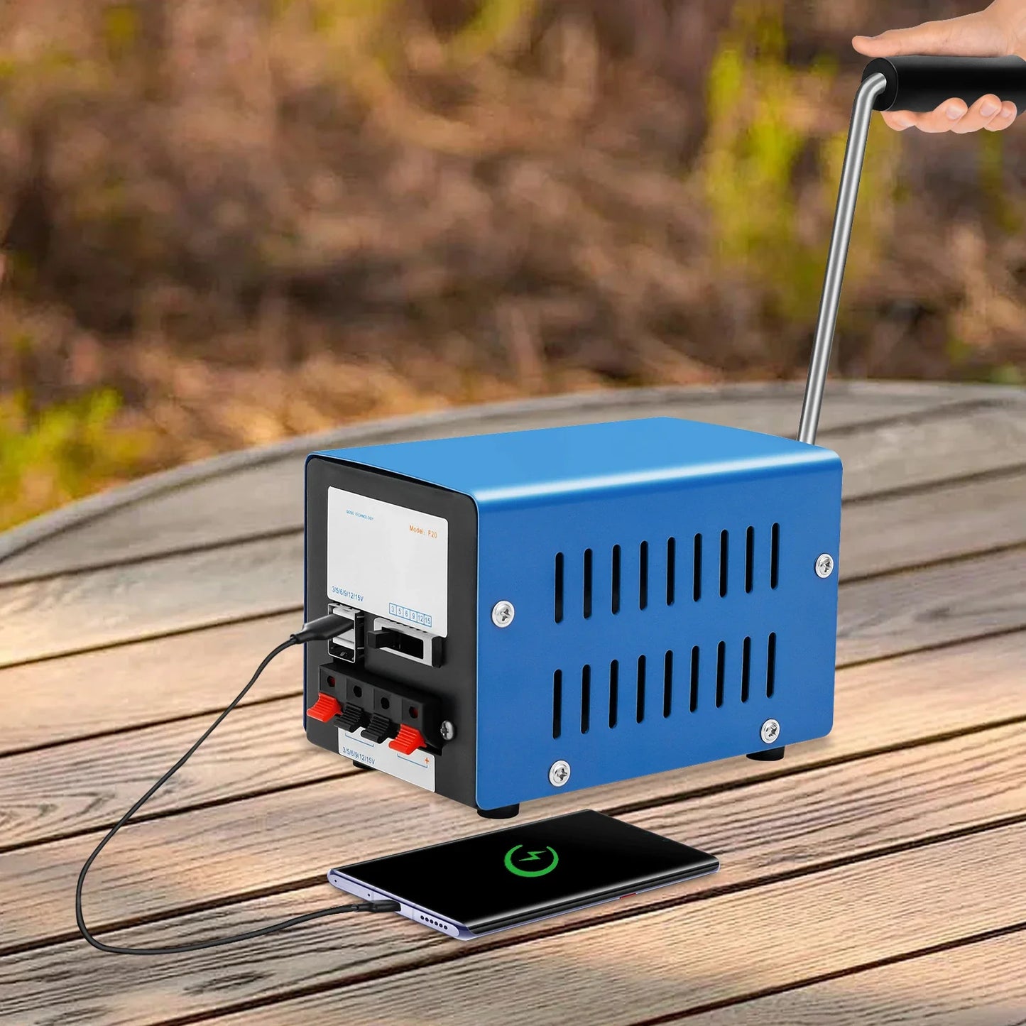 Brehn | Mini Hand Dynamo USB Generator – Energie ohne Netz