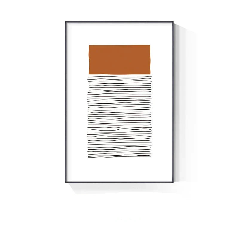 Modern Abstract Blockfarbe Linienkunst Fine Art Leinwanddruck Wandkunst Bilder für Wohnzimmer Esszimmer Kunst für zeitgenössisches Bürointerieur