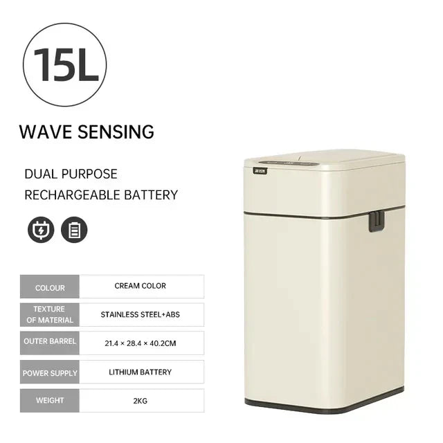 Brehn | Smart Edelstahl Automatischer Sensor Mülleimer