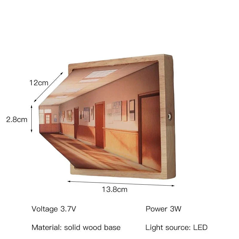Brehn | DimenLamp - 3D LED Lampe - Moderne Wanddekoration - Einzigartige Geschenkidee