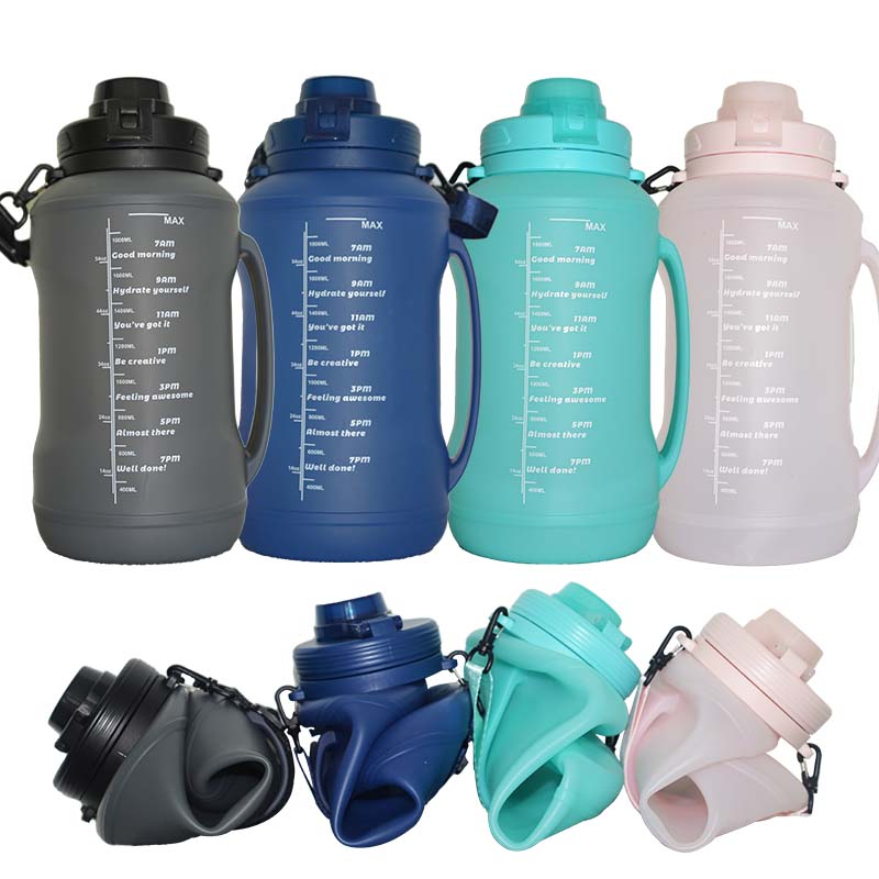VIvolux | Unzerstörbare Faltbare Camping Wasserflasche