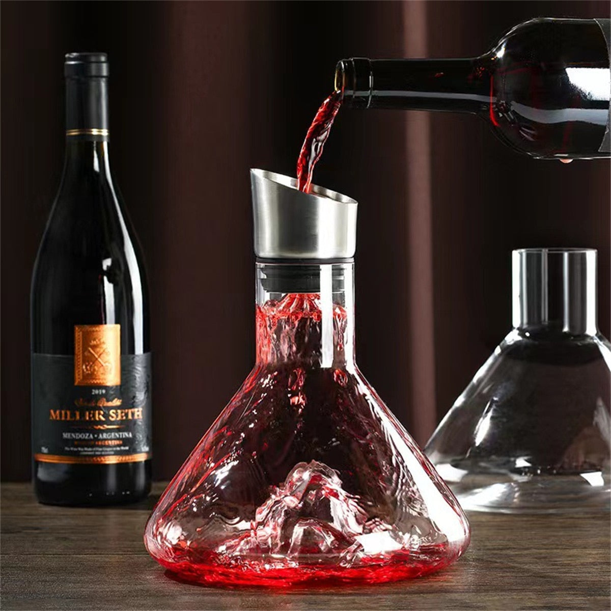 VIvolux | Traumhafter Berg Premium Kristall Wein Dekanter