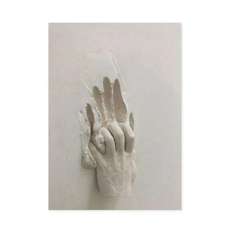 Moderne urbane abstrakte Eisenstatue Wandkunst Fine Art Leinwanddrucke 3D-Visualisierung Figurenkunst Bilder für minimalistische Wohnungswanddekoration | Brehn