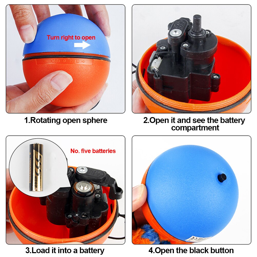 VIvolux | Game Master Automatischer Laufender Katzenball Spielzeug