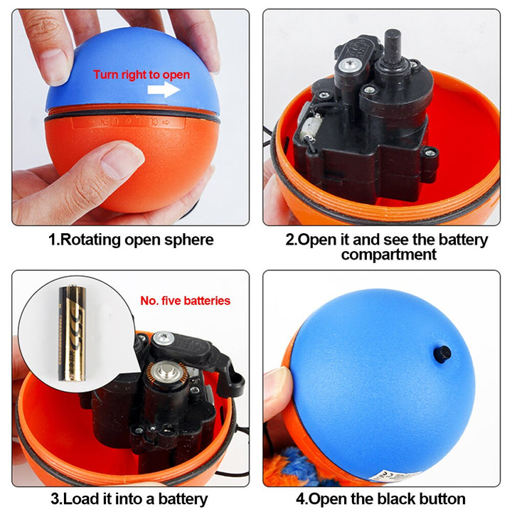 VIvolux | Game Master Automatischer Laufender Katzenball Spielzeug