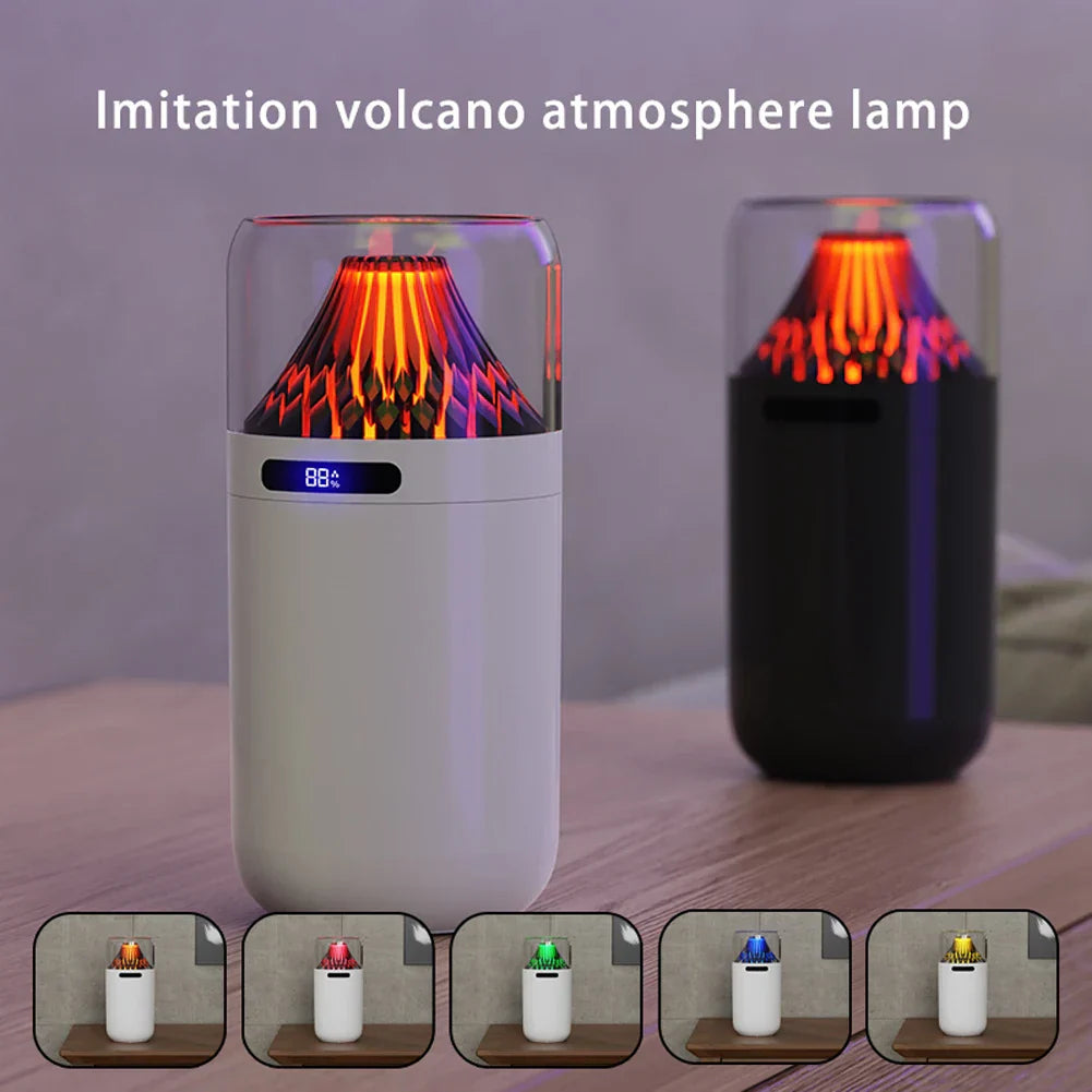 Brehn | Vulkanflamme LED Aromatherapie ätherischer Öl Nebel Diffusor