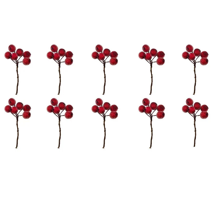 Brehn | BessenPracht | Luxuriöse Imitation Weihnachtsbeeren Bündel