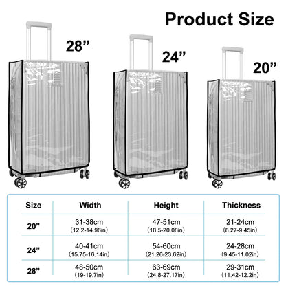 Transparente, wasserdichte Trolley-Abdeckung