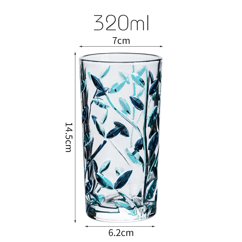 Handgemalte Blattglas-Tasse | Brehn