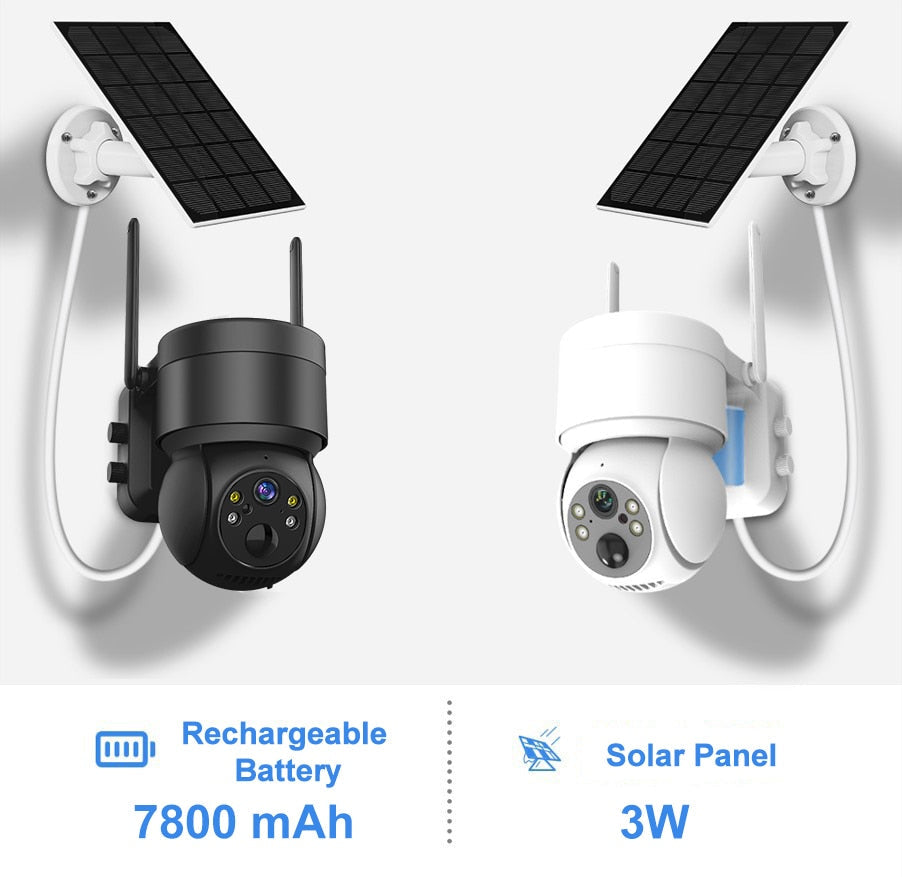 VIvolux | Outdoor-WiFi-Solarbetriebenen-Sicherheits-IP-Kamera
