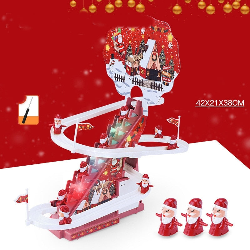 Brehn | Kletternder Weihnachtsmann Rennbahn Spielzeugset