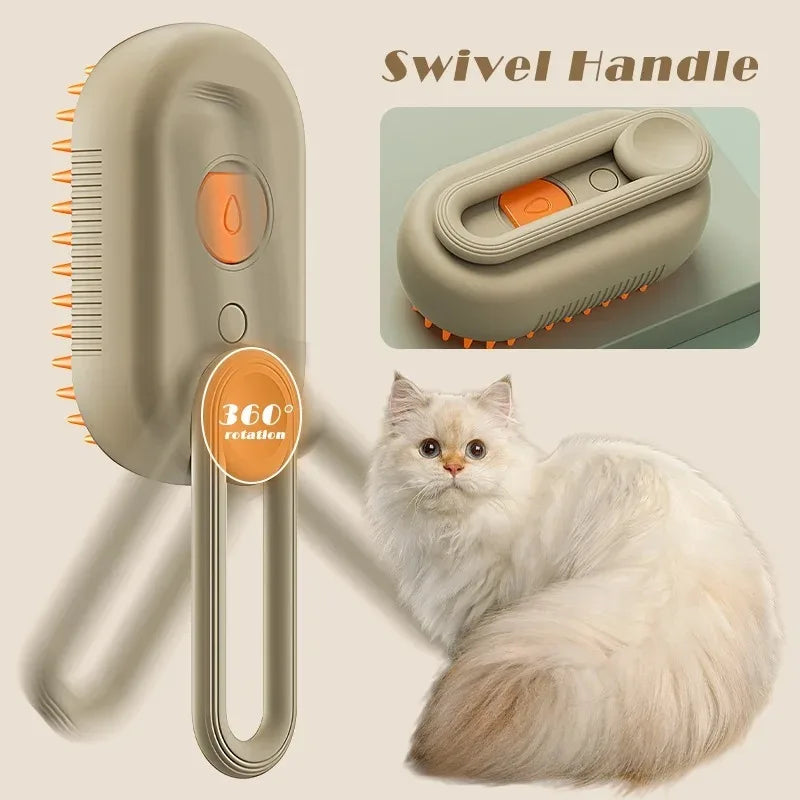 PawGroom Pro 3-in-1 Dampf Bürste für Haustiere Brehn