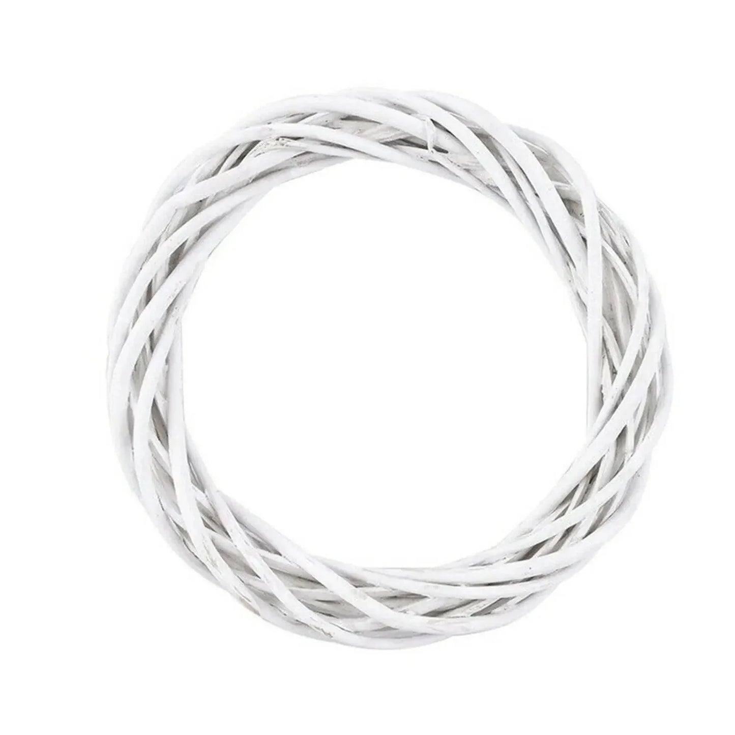 Brehn | WhiteWonder | Luxus Rattan Kranz für Weihnachten