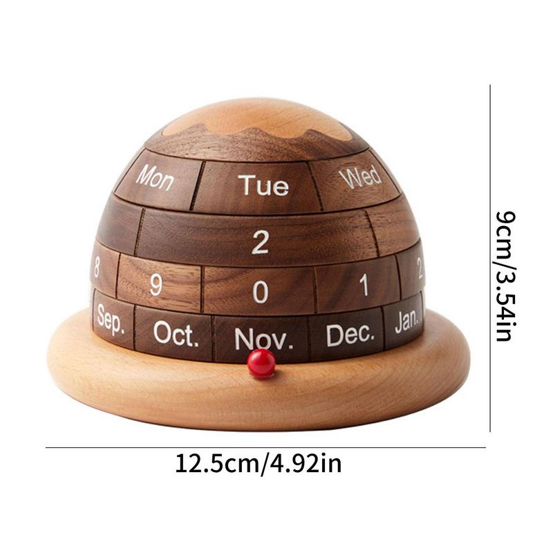 VIvolux | Einzigartiger Planet Holztischkalender