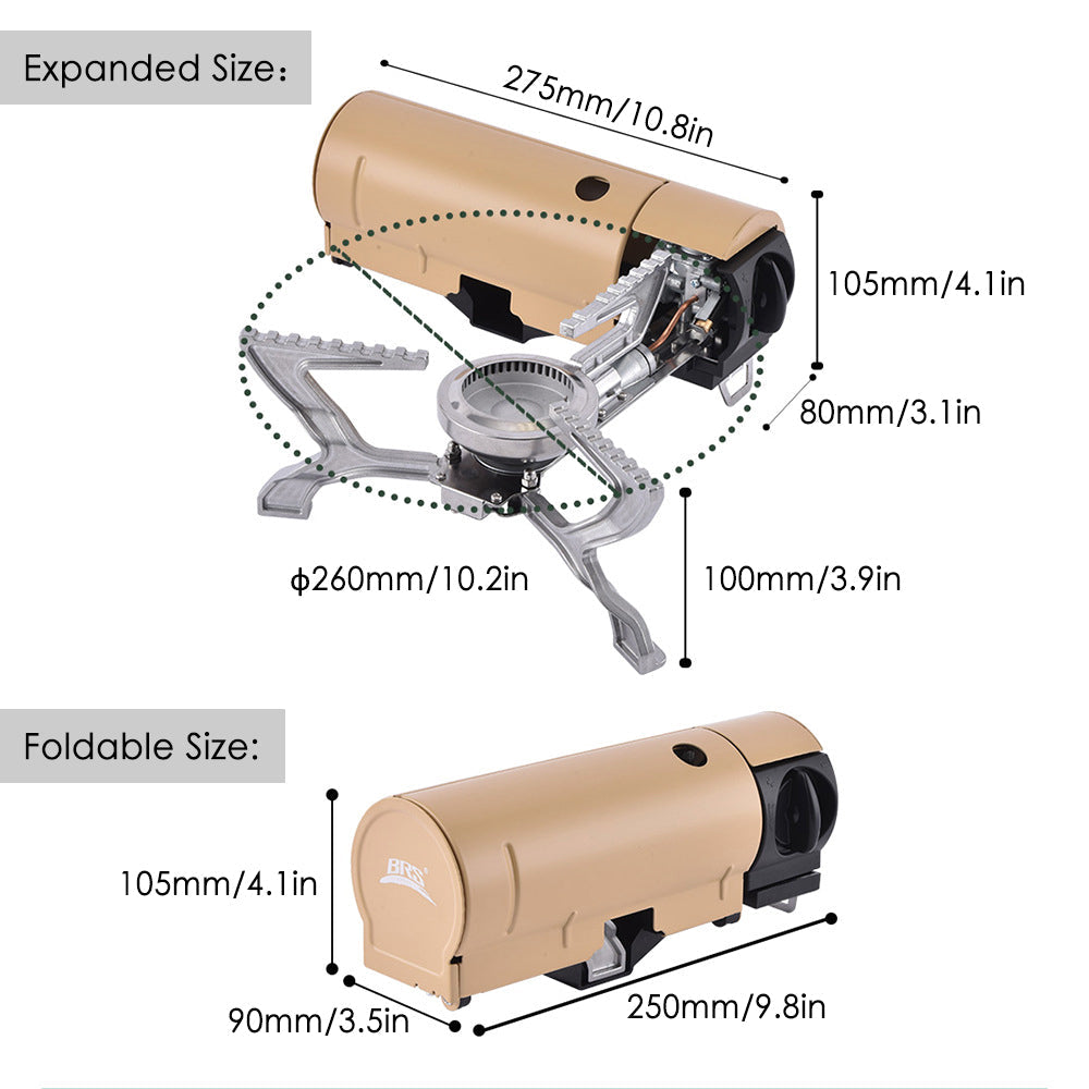 Outdoor Mini Tragbare Faltbare Gasherd | Brehn