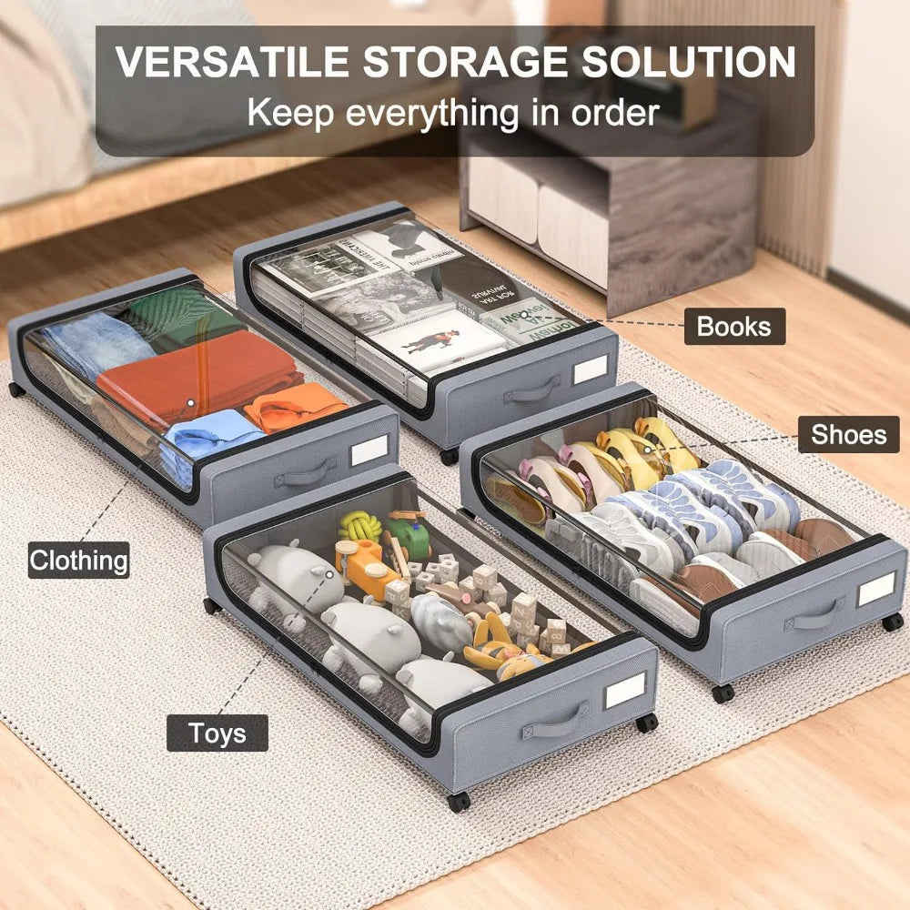 Unterbettlager Stapelbare Rollenbox Organizer | Brehn