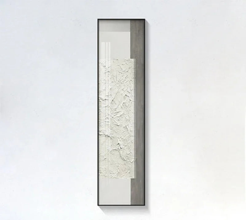 Minimalistische urbane abstrakte Wandkunst Fine Art Leinwanddrucke Hohe vertikale Bilder für Eingangsfoyer Wohnzimmer Heim Büro Dekor | Brehn