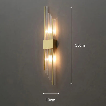 GoldenLuxe Elegante LED-Wandleuchte | Luxuriöses Design in Gold | Stilvolle Wandbeleuchtung