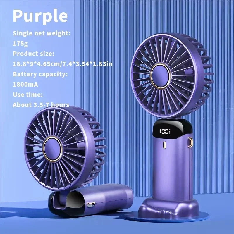 Portable Electric Fan und Mini Klimaanlage – Wiederaufladbare Halsventilatoren für Zuhause, USB und Handheld | Brehn