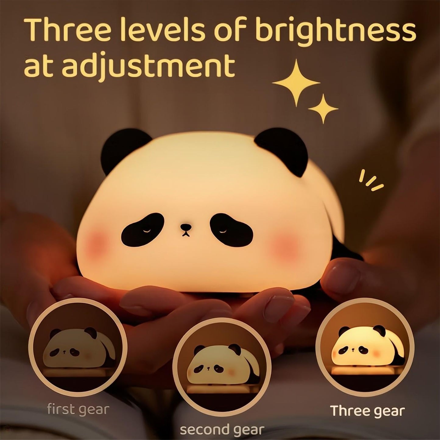 VIvolux | Lazy Panda Touch Sensor Nachtlampe