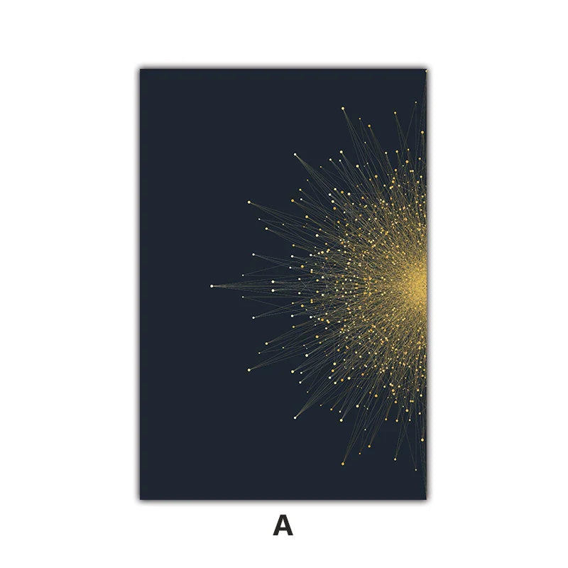 Kontrastierende Farbe Abstrakte Partikel Geometrie Wandkunst Fine Art Leinwanddrucke Bilder Für Wohnzimmer Schlafzimmer Bürodekor | Brehn