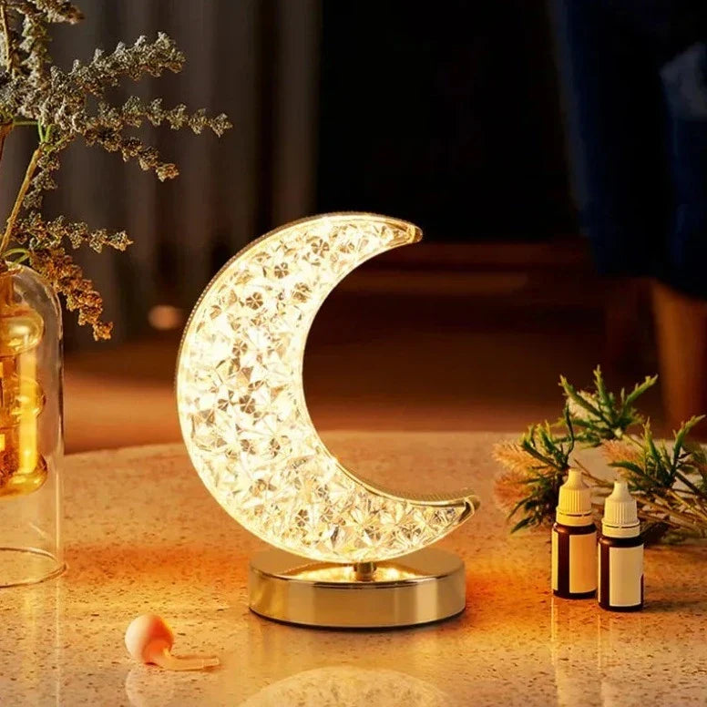 Halbmond Kristall Lampe | Brehn