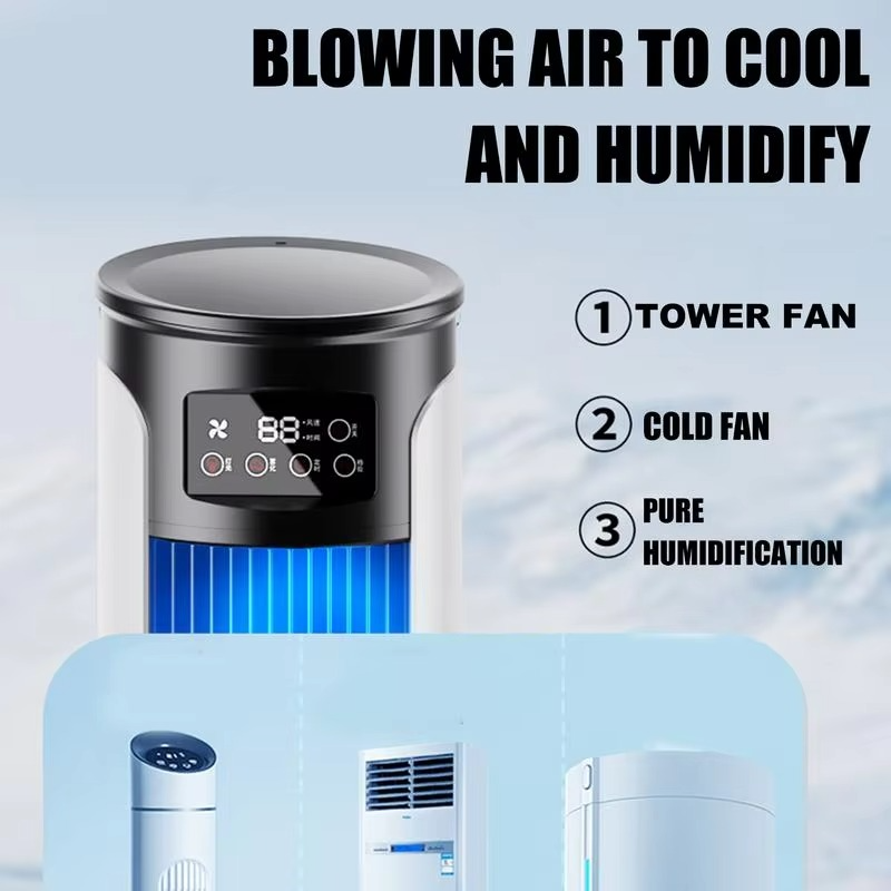Tragbare Klimaanlagenventilator Verdunstungskühler USB Leise Timer Raumkühlung Kleiner 10 oz Wassertank Persönlicher Kühler Einstellbar | Brehn