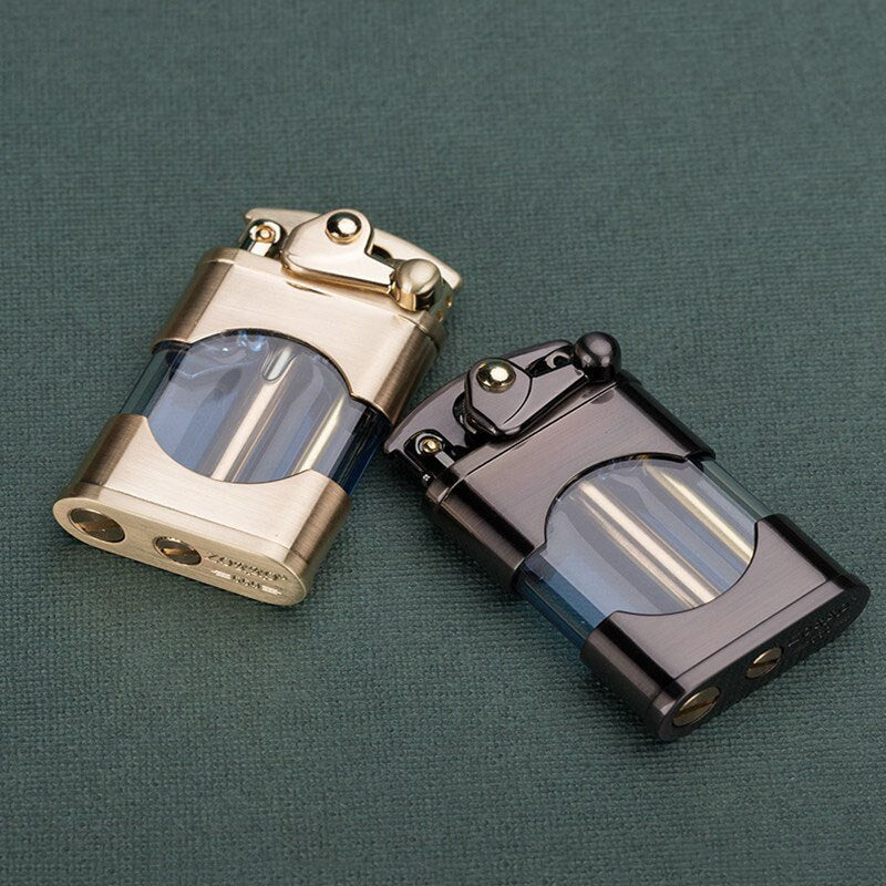 Eleganter Retro Slim Metallfeuerzeug | Brehn