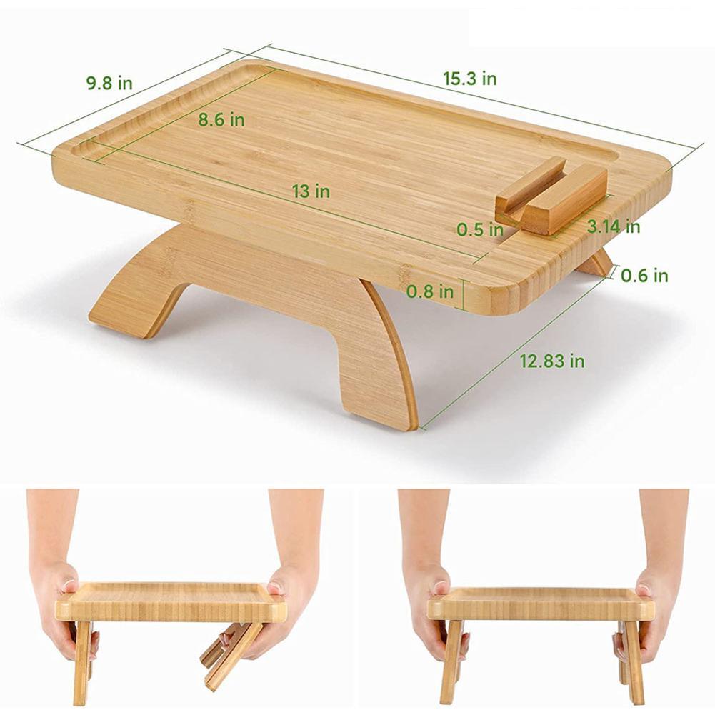 Brehn | Bequemer Sofaarmlehnen Holztablett