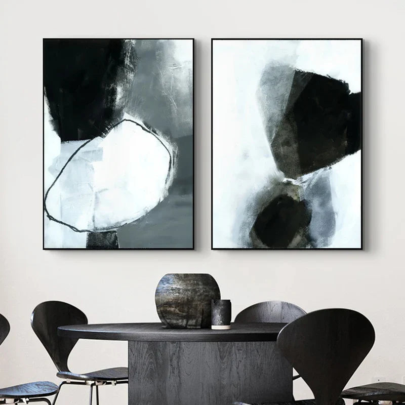 Dunkle Steine Abstrakte Wandkunst Fine Art Leinwanddrucke Nordic Bilder Für Moderne Wohnung Wohnzimmer Büro Dekor | Brehn