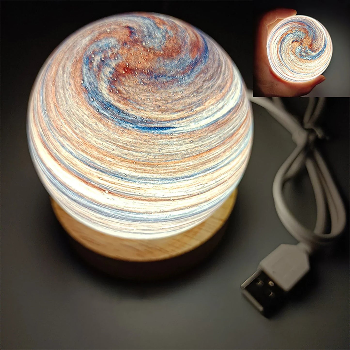 Brehn | 3D Kristallplaneten Atmosphären Nachtlampe