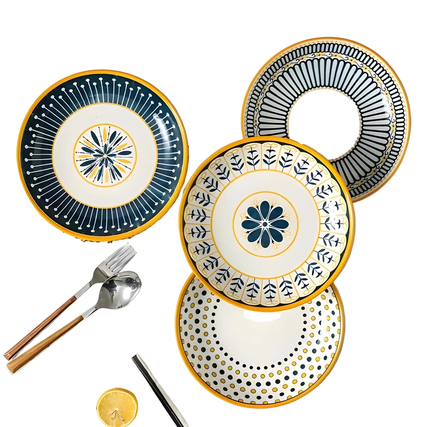 Handbemaltes Porzellanteller-Set – elegant und dekorativ | Perfekt für den Alltag und besondere Anlässe
