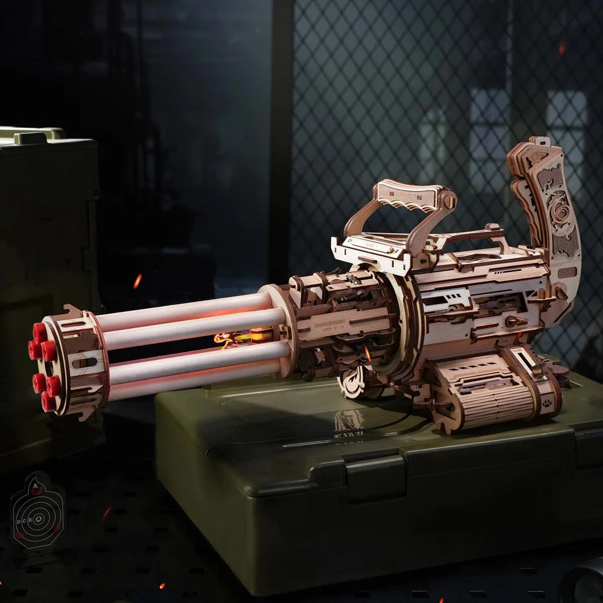 Brehn | 3D Puzzle Holz Rapid Fire Launcher Spielzeugpistole
